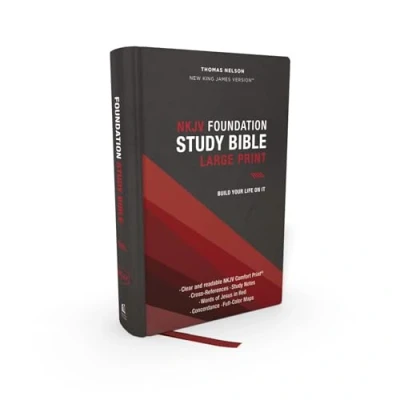 Afbeelding van NKJV, Foundation Study Bible, Large Print, Hardcover, Red Letter, Comfort Print