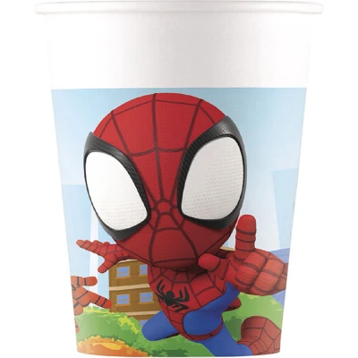 Afbeelding van Papieren Bekers FSC Spidey, 8st.