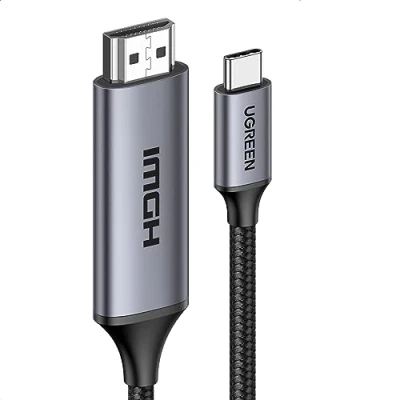Afbeelding van UGREEN USB C naar HDMI kabel 8K 60Hz 4K 240Hz 48Gbps compatibel met MacBook iPad Pro Air iPhone 16 Plus Max 15 Galaxy S24 S23 Tab S9 Pixel adapter Thunderbolt 4 3 type 2.1 2.0 (3M)