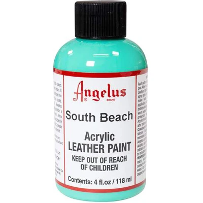 Afbeelding van Angelus Leather Acrylic Paint textielverf voor leren stoffen acrylbasis South Beach 118ml