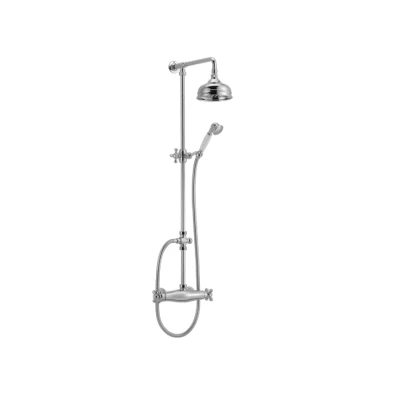 Afbeelding van Huber Croisette Thermostatische Doucheset Brons 390.CS01H.BA