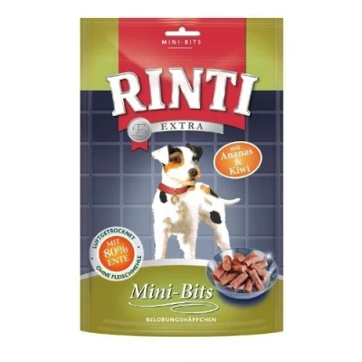 Afbeelding van RINTI Extra Bitties 100 g Eend met Ananas &amp; Kiwi