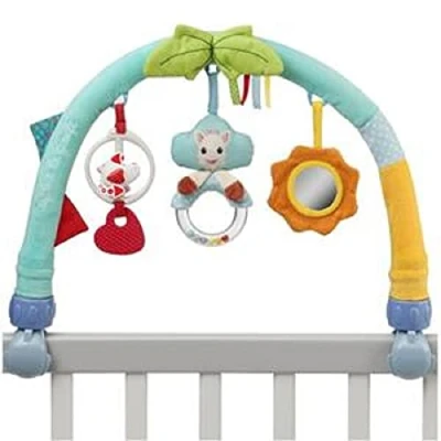 Afbeelding van Sophie de giraf Activiteitenboog Boxmobiel Speelboog Baby speelgoed Universele bevestiging Vanaf 0 maanden 16x31x7 cm Meerkleurig