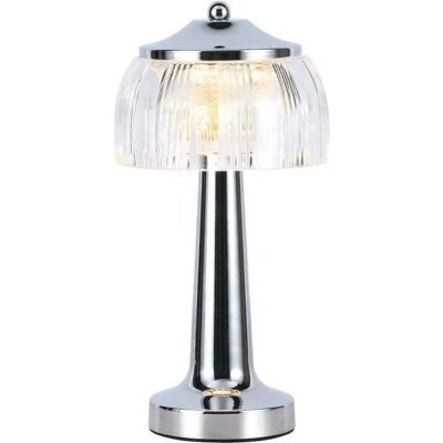 Afbeelding van V TAC VT 1048 C Oplaadbare tafellamp Chroom IP20 1W 55 Lumen 3IN1