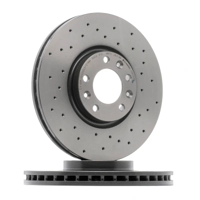 Afbeelding van BREMBO 09.C133.1X Remschijf 303,5 28 5 geperforeerd/interne ventilatie Gecoat High carbon Met schroeven CITROËN: Berlingo II, II Van