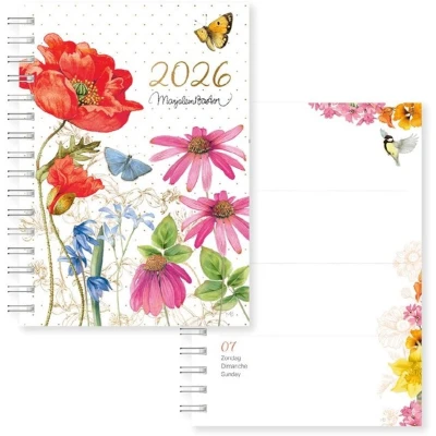Afbeelding van Agenda 2026 Marjolein Bastin bloemen 7dagen/2paginas