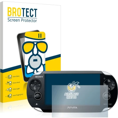 Afbeelding van BROTECT AirGlass Matte kogelwerende glasfolie (PS Vita), Andere spelaccessoires, Grijs