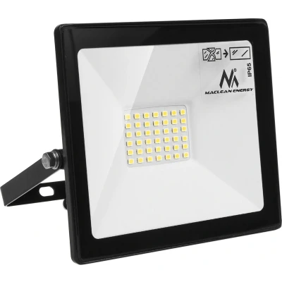 Afbeelding van LED slanke 30W schijnwerper, 2400lm koud wit (6000K) Maclean Energy MCE530 CW, IP65, PREMIUM