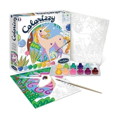 Afbeelding van SentoSphère Colorizzy Schilder op Nummer Eenhoorn