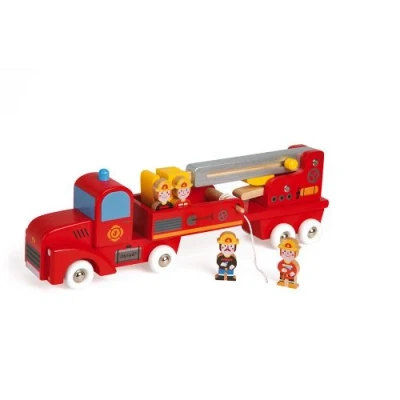Image de Camion de Pompiers Géant en bois Janod Story