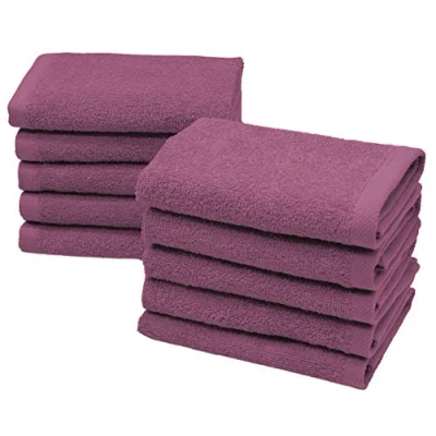 Afbeelding van ZOLLNER Set van 10 gastendoekjes, katoen, 30 x cm, violet