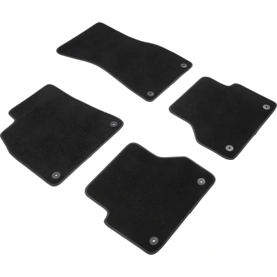 Afbeelding van WALSER Premium 80840 Vloermatset Polyester, PU (Polypropyleen) voor en achter Antraciet/Zwart Op maat gemaakt