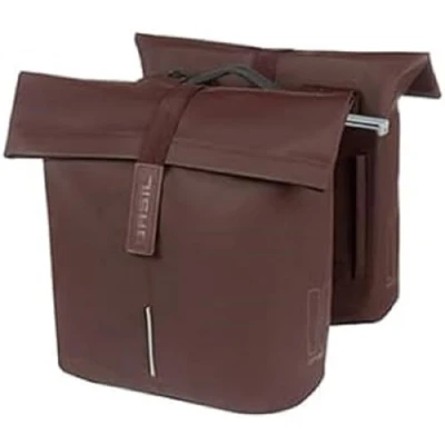 Afbeelding van Basil City Dubbele fietstas MIK 28 32 Liter Waterafstotend Reflectiedetails Roasted brown