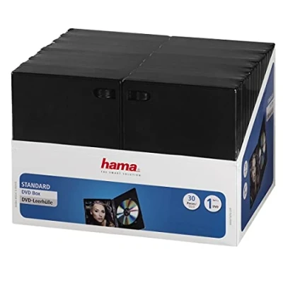 Afbeelding van Hama Dvd Box Black 30 Pack Red