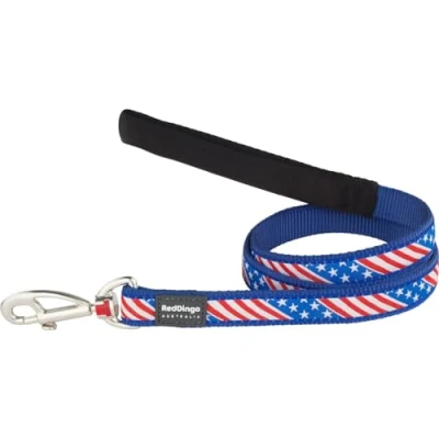 Afbeelding van Hondenriem Red Dingo STYLE US FLAG 15mm x 120 cm