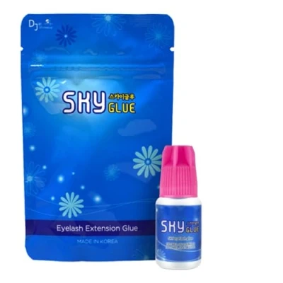 Afbeelding van P Beauty Sky Glue Type C wimperverlengingslijm, 5 ml, extra sterke grip en minder dampen, droogtijd 3 4 seconden, houdbaarheid weken, permanente lijm