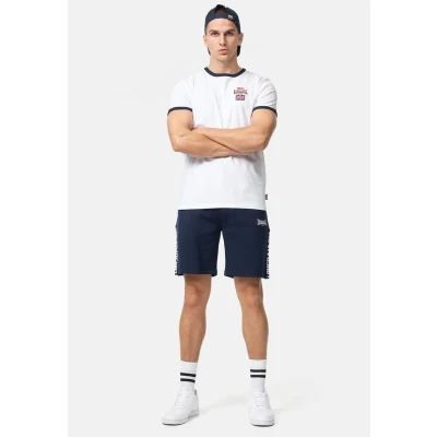 Afbeelding van Lonsdale Normale Passform Cashendun Tshirt print, Heren, Maat: 3XL, White navy red
