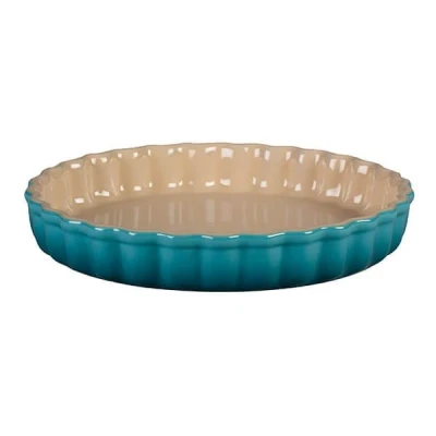 Afbeelding van Le Creuset Aardewerken Taartvorm In Caribbean Blue 28cm