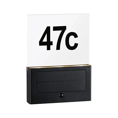 Afbeelding van Paulmann 94725 Neda IP44 2200K Huisnummerlamp op zonne energie Energielabel: G (A G) 1 W Antraciet