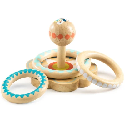 Afbeelding van Djeco stapeltoren ringen babyhoopi