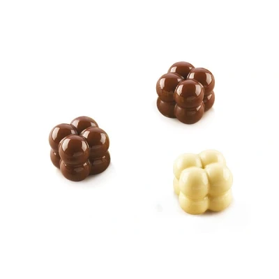 Afbeelding van Silikomart Scg51 3d Silicone Mould N.15 Choco Game 22x22 H 20 Mm