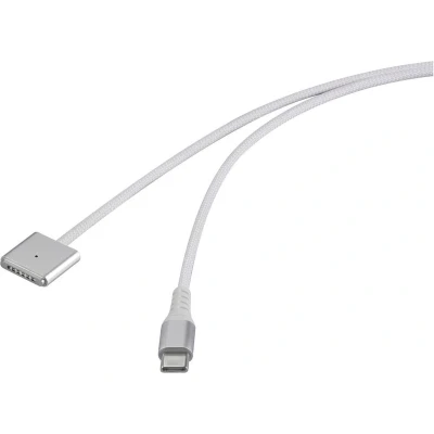 Afbeelding van Renkforce USB laadkabel Magsafe 3 C, 1.00 m Wit Magnetische stekker RF 6437914
