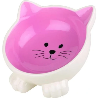 Afbeelding van Happy pet voerbak kat orb roze / creme