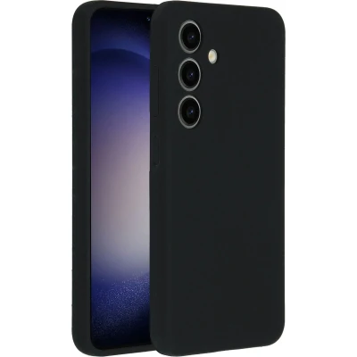 Afbeelding van Accezz Hoesje Geschikt voor Samsung Galaxy S24 Siliconen Liquid Silicone Backcover Zwart