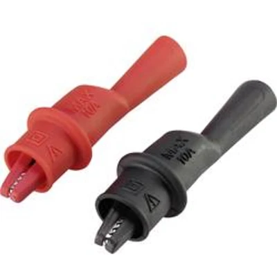 Afbeelding van VOLTCRAFT MSK 111 Krokodillenklem Stekker 2 mm CAT III 1000 V, IV 600 V Zwart, Rood