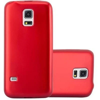 Afbeelding van Cadorabo Hoesje geschikt voor Samsung Galaxy S5 / NEO in METALLIC ROOD Beschermhoes gemaakt van flexibel TPU silicone Case Cover