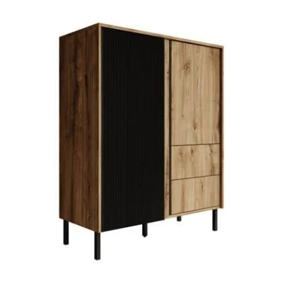 Afbeelding van Meubella Dressoir Margareth Eiken 100 cm Hoog