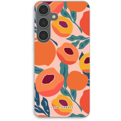 Afbeelding van Case Company® hoesje geschikt voor Samsung Galaxy S24 Plus Perzik Soft Cover Telefoonhoesje Bescherming aan alle Kanten en Schermrand