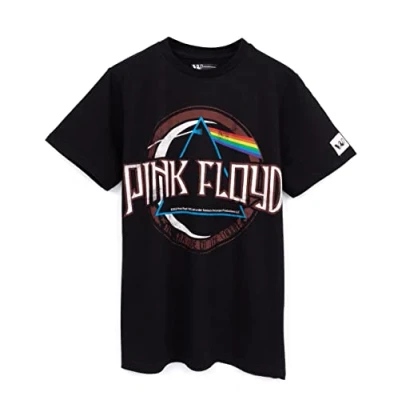 Afbeelding van Floyd Roze T shirt Kinderen Meisjes Jongens Muziek Band Zwart Sleeve Top, 9 10 jaar