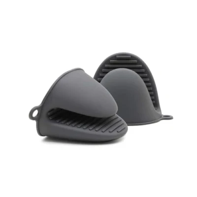 Afbeelding van Gant de Cuisine épais en Silicone résistant à la Chaleur pour Cuisson, Les barbecues et grillades (Gris)