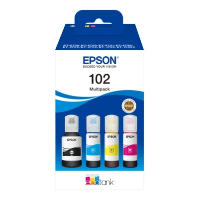 Image de Epson 102 Bouteilles d&#039;Encre Pack Combiné Couleur