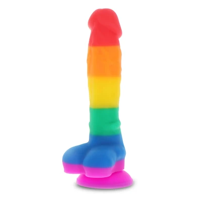 Afbeelding van TOYJOY Rainbow Lover 7 Inch Regenboog Dildo met Zuignap