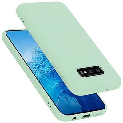 Afbeelding van Cadorabo Hoesje geschikt voor Samsung Galaxy S10e in LIQUID LICHT GROEN Beschermhoes gemaakt van flexibel TPU silicone Case Cover