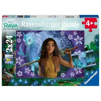 Afbeelding van Ravensburger puzzel Sisu, de laatste draak 2 x 24 stukjes kinderpuzzel