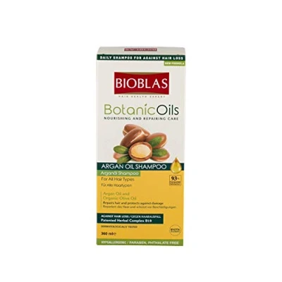 Afbeelding van Bioblas Argan Oil shampoo 360ml(Het voorkomt haaruitval. Voor droog en beschadigd haar) + 100 ml Bioxsine Forte antihaaruitval gratis