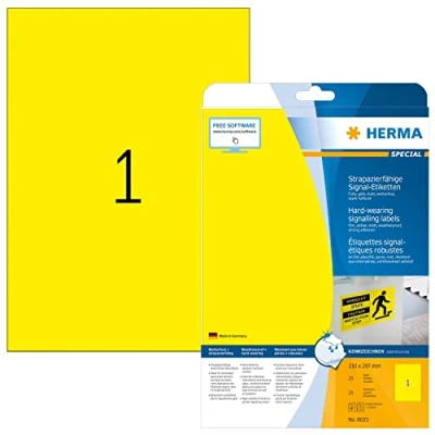 Afbeelding van HERMA printeretiketten A4, 210 x 297 mm, 25 pcs