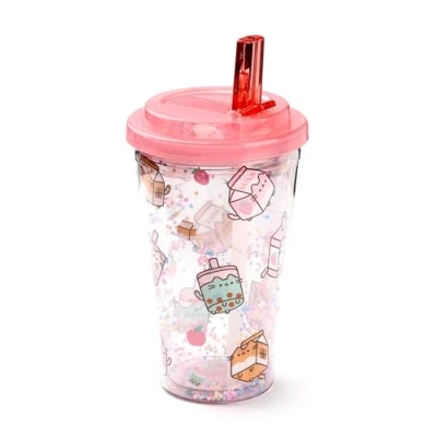 Afbeelding van Beker Pusheen Sips Drinkverpakkingen Breukbestendig/Dubbelwandig Poptop Cover Ecozen 500ml