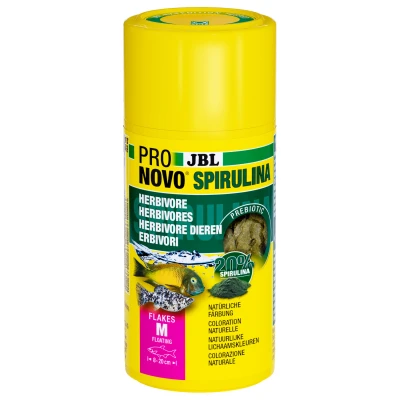 Afbeelding van Jbl Pronovo Spirulina Vlokken M Vissenvoer 100 ml