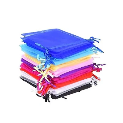 Afbeelding van Mudder Organza Cadeauzakjes voor bruiloft, 10 kleuren, 50 stuks