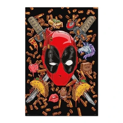 Afbeelding van Poster Marvel Deadpool Bullets and Chimichangas 61x91,5cm