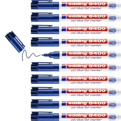 Afbeelding van Cd marker edding 8400 rond 0.5 1.0mm blauw