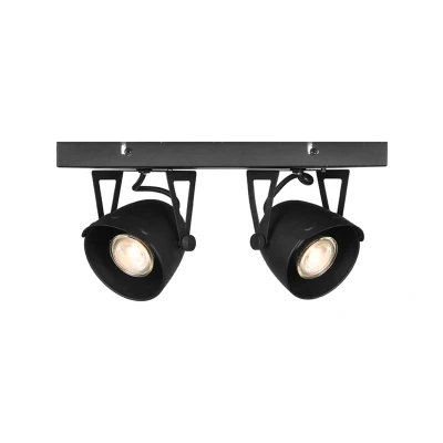 Afbeelding van LED spot cap 2 lichts zwart