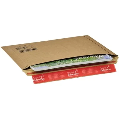 Afbeelding van Verzendenvelop met plakstrip aan lange zijde, ft 50 x 250 360 mm, bruin enveloppen