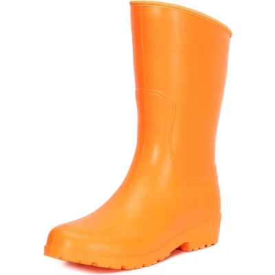 Afbeelding van Ladeheid Dames Regenlaarzen Gevoerd en Waterdicht EVA LA DW MooieShort Oranje 37