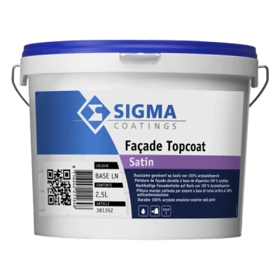 Afbeelding van Sigma Façade Topcoat Satin 2,5 liter Muurverven