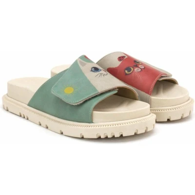 Afbeelding van Goby Sunny Cat Dames Sandalen Handmade Vegan Maat 38